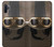 S2645 Vintage Brown Goggles Motorcycle Helmet Etui Coque Housse pour Samsung Galaxy Note 10 Plus