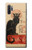 S2739 Chat Noir Black Cat Vintage Etui Coque Housse pour Samsung Galaxy Note 10 Plus