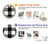 S2842 Noir et blanc Buffle motif de vérification Etui Coque Housse pour Samsung Galaxy Note 10 Plus