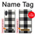 S2842 Noir et blanc Buffle motif de vérification Etui Coque Housse pour Samsung Galaxy Note 10 Plus