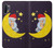 S2849 Cute Sleepy Owl Moon Night Etui Coque Housse pour Samsung Galaxy Note 10 Plus