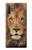 S2870 Lion King of Beasts Etui Coque Housse pour Samsung Galaxy Note 10 Plus