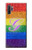 S2899 Rainbow LGBT Gay Pride Flag Etui Coque Housse pour Samsung Galaxy Note 10 Plus