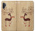 S3081 Wooden Raindeer Graphic Printed Etui Coque Housse pour Samsung Galaxy Note 10 Plus