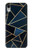 S3479 Navy Blue Graphic Art Etui Coque Housse pour iPhone XR