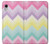 S3514 Rainbow Zigzag Etui Coque Housse pour iPhone XR