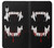 S3527 Vampire Teeth Bloodstain Etui Coque Housse pour iPhone XR