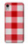S3535 Red Gingham Etui Coque Housse pour iPhone XR