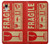 S3552 Vintage Fragile Label Art Etui Coque Housse pour iPhone XR