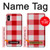 S3535 Rouge vichy Etui Coque Housse pour iPhone X, iPhone XS