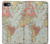 S3418 Vintage World Map Etui Coque Housse pour iPhone 7, iPhone 8