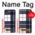 S3452 Plaid en tissu Etui Coque Housse pour iPhone 7, iPhone 8, iPhone SE (2020) (2022)