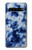 S3439 Fabric Indigo Tie Dye Etui Coque Housse pour Samsung Galaxy S10 5G
