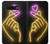 S3512 Cute Mini Heart Neon Graphic Etui Coque Housse pour Samsung Galaxy S10