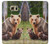 S3558 Bear Family Etui Coque Housse pour Samsung Galaxy S6