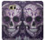 S3582 Purple Sugar Skull Etui Coque Housse pour Samsung Galaxy S6
