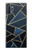 S3479 Navy Blue Graphic Art Etui Coque Housse pour Samsung Galaxy Note 10 Plus