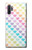 S3499 Colorful Heart Pattern Etui Coque Housse pour Samsung Galaxy Note 10 Plus