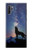 S3555 Wolf Howling Million Star Etui Coque Housse pour Samsung Galaxy Note 10 Plus