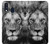 S3372 Lion Face Etui Coque Housse pour Samsung Galaxy A40