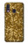 S3388 Gold Glitter Graphic Print Etui Coque Housse pour Samsung Galaxy A40
