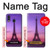 S3447 Paris Eiffel Le coucher du soleil Etui Coque Housse pour Samsung Galaxy A40