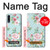 S3494 Rose à pois millésimé Etui Coque Housse pour Samsung Galaxy A70
