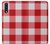 S3535 Red Gingham Etui Coque Housse pour Samsung Galaxy A70