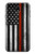 S3472 Firefighter Thin Red Line Flag Etui Coque Housse pour Samsung Galaxy J7 (2018), J7 Aero, J7 Top, J7 Aura, J7 Crown, J7 Refine, J7 Eon, J7 V 2nd Gen, J7 Star