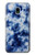 S3439 Fabric Indigo Tie Dye Etui Coque Housse pour Samsung Galaxy J3 (2018), J3 Star, J3 V 3rd Gen, J3 Orbit, J3 Achieve, Express Prime 3, Amp Prime 3