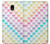 S3499 Colorful Heart Pattern Etui Coque Housse pour Samsung Galaxy J3 (2018), J3 Star, J3 V 3rd Gen, J3 Orbit, J3 Achieve, Express Prime 3, Amp Prime 3