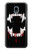 S3527 Vampire Teeth Bloodstain Etui Coque Housse pour Samsung Galaxy J3 (2018), J3 Star, J3 V 3rd Gen, J3 Orbit, J3 Achieve, Express Prime 3, Amp Prime 3