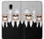 S3557 Bear in Black Suit Etui Coque Housse pour Samsung Galaxy J3 (2018), J3 Star, J3 V 3rd Gen, J3 Orbit, J3 Achieve, Express Prime 3, Amp Prime 3
