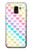 S3499 Colorful Heart Pattern Etui Coque Housse pour Samsung Galaxy J6 (2018)