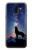 S3555 Wolf Howling Million Star Etui Coque Housse pour Samsung Galaxy J6 (2018)