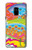 S3407 Hippie Art Etui Coque Housse pour Samsung Galaxy A8 (2018)