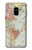 S3418 Vintage World Map Etui Coque Housse pour Samsung Galaxy A8 (2018)