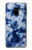 S3439 Fabric Indigo Tie Dye Etui Coque Housse pour Samsung Galaxy A8 (2018)