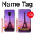 S3447 Paris Eiffel Le coucher du soleil Etui Coque Housse pour Samsung Galaxy A8 (2018)