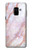 S3482 Soft Pink Marble Graphic Print Etui Coque Housse pour Samsung Galaxy A8 (2018)