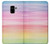 S3507 Colorful Rainbow Pastel Etui Coque Housse pour Samsung Galaxy A8 (2018)