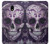 S3582 Purple Sugar Skull Etui Coque Housse pour Samsung Galaxy J5 (2017) EU Version