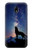 S3555 Wolf Howling Million Star Etui Coque Housse pour Samsung Galaxy J3 (2017) EU Version