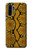 S3365 Yellow Python Skin Graphic Print Etui Coque Housse pour Huawei P30 Pro