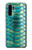 S3414 Green Snake Scale Graphic Print Etui Coque Housse pour Huawei P30 Pro