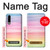 S3507 Coloré Arc-en-ciel pastel Etui Coque Housse pour Huawei P30