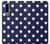 S3533 Blue Polka Dot Etui Coque Housse pour Huawei P30