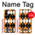 S3421 Noir Orange Blanc Argyle Plaid Etui Coque Housse pour Huawei P30 lite