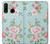 S3494 Vintage Rose Polka Dot Etui Coque Housse pour Huawei P30 lite