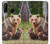 S3558 Bear Family Etui Coque Housse pour Huawei P30 lite
